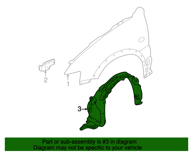 EC0156140J Fender Liner 20012006 Mazda Tribute Werner Mazda Parts
