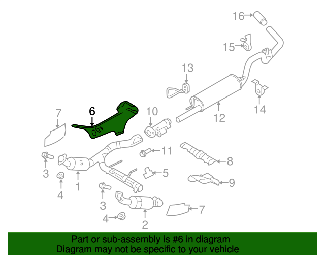 20092019 Ford F150 OEM Exhaust Heat Shield 9L3Z5G221A Ford Parts