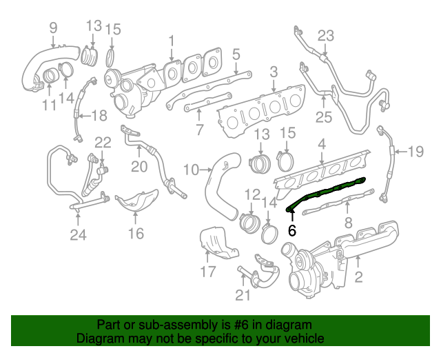 000-994-17-01 - Turbocharger Brace 2011-2020 Mercedes-Benz