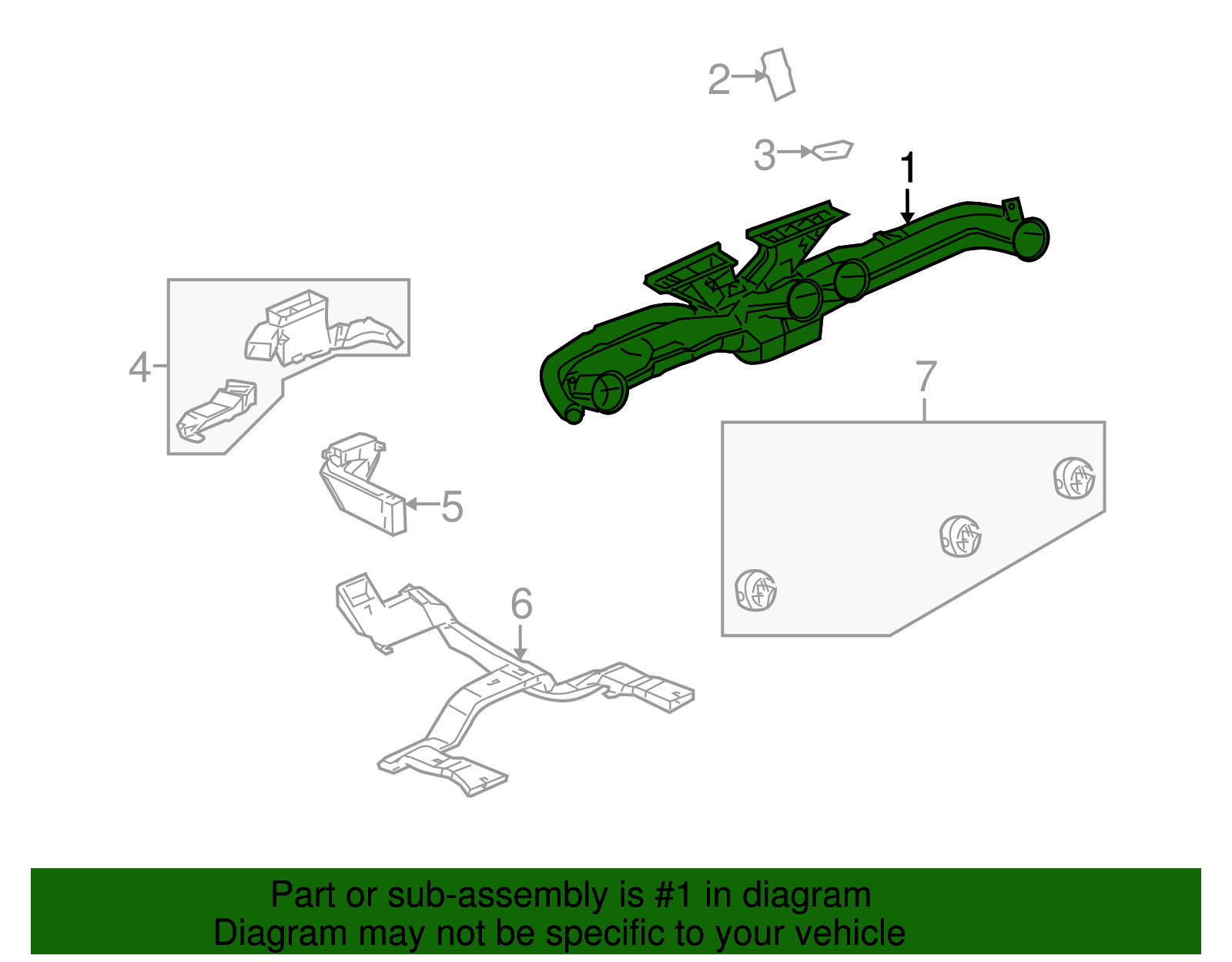 Duct Assembly-Air Distr - GM (15188045)