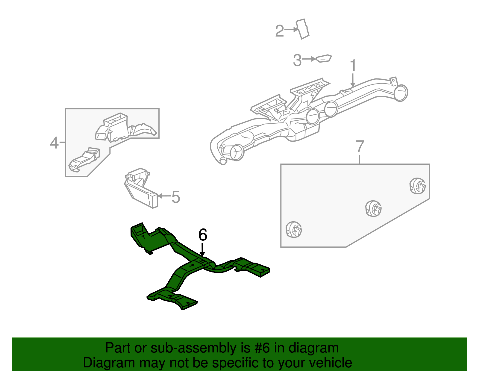 Floor Duct - GM (25906617)
