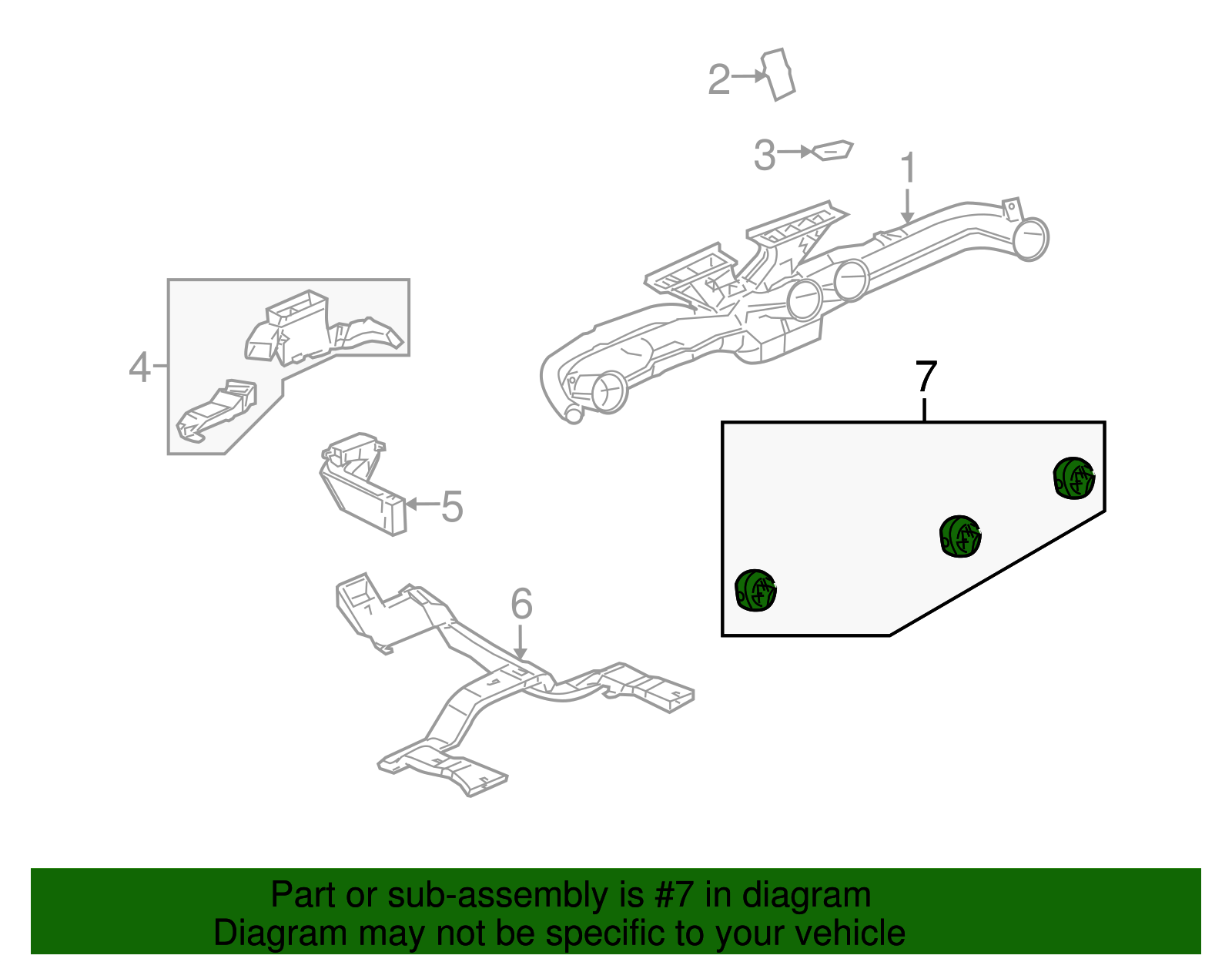 Deflector Assembly-I/P Otr Air Otlt - GM (15139391)