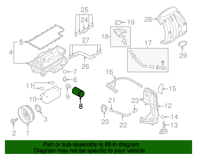 2016-2024 Porsche Oil Filter 0PB-115-351 | Sunset Porsche Parts 