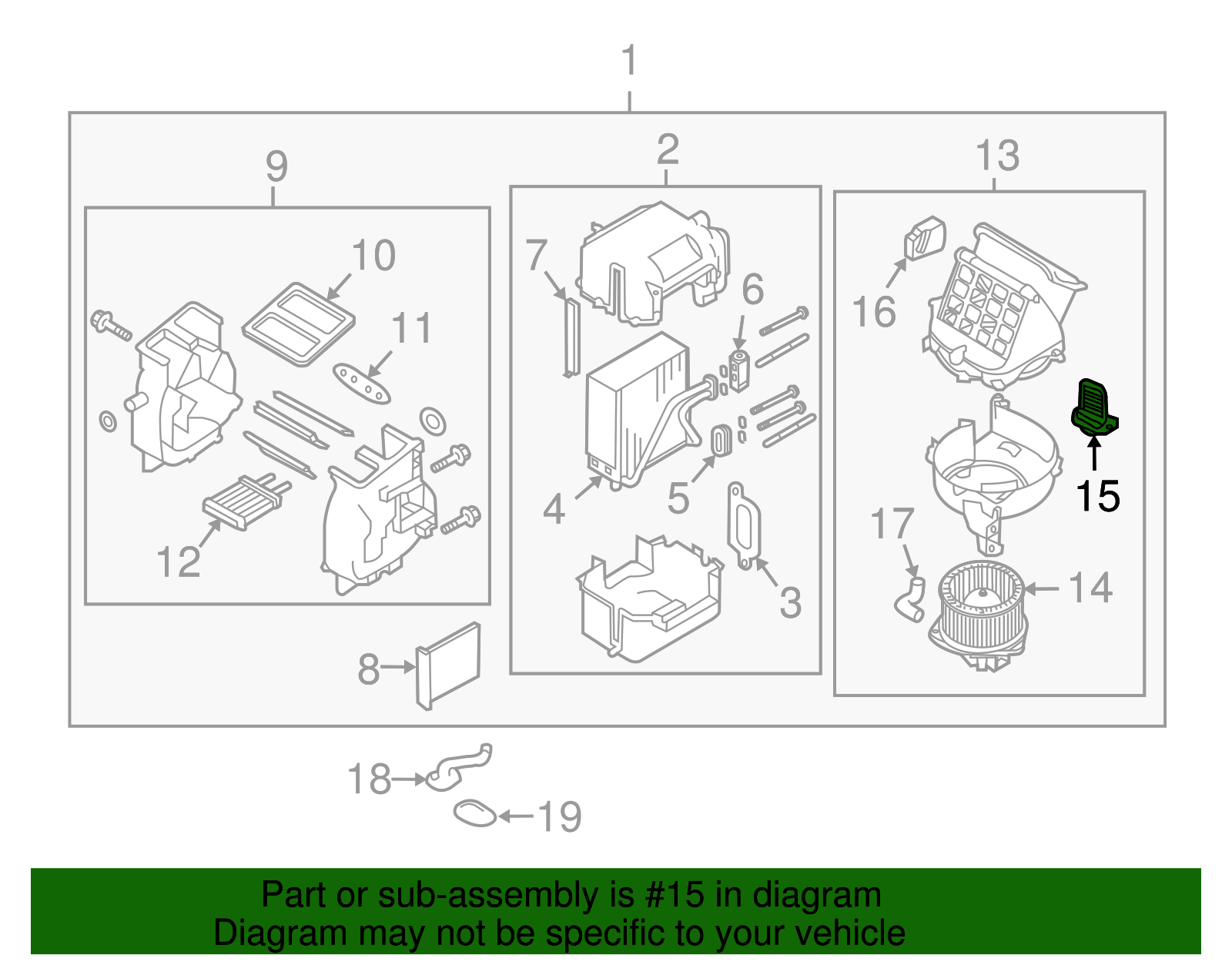 Heating and Air Conditioning Blower Motor Resistor - GM (96435889)
