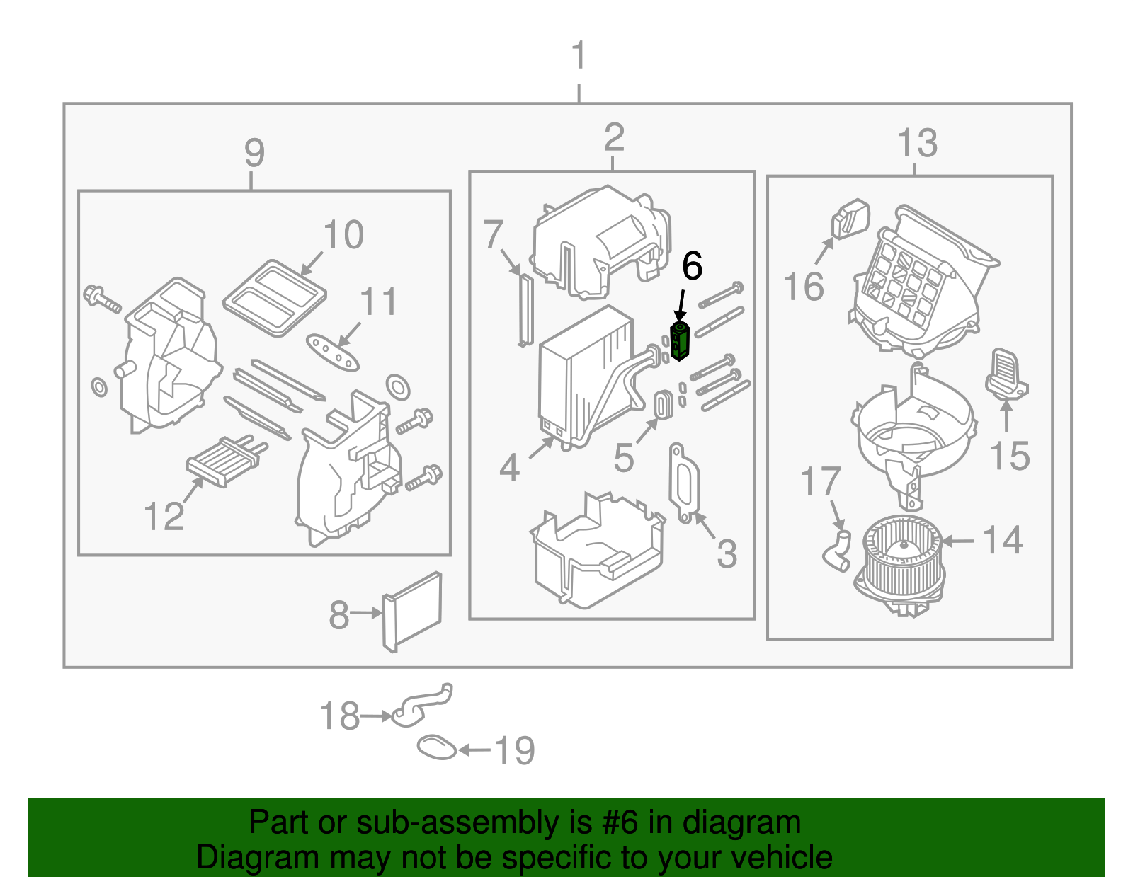 Heating and Air Conditioning Control Valve - GM (95946961)