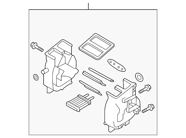 Heater Blower Motor and Core Assembly - GM (96930889)