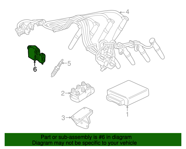 19952011 Ford OEM Throttle Position Sensor F5RZ9B989BA OEM Ford Parts