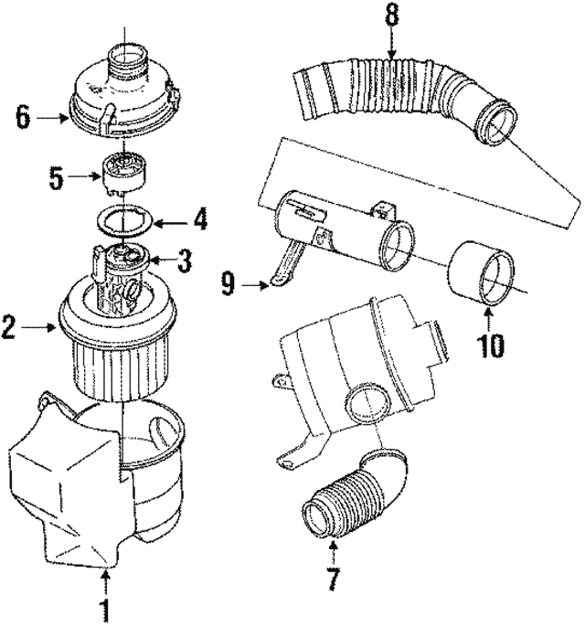 MR571478 Air Filter 1990 Dodge Ram 50 Mopar Parts Canada