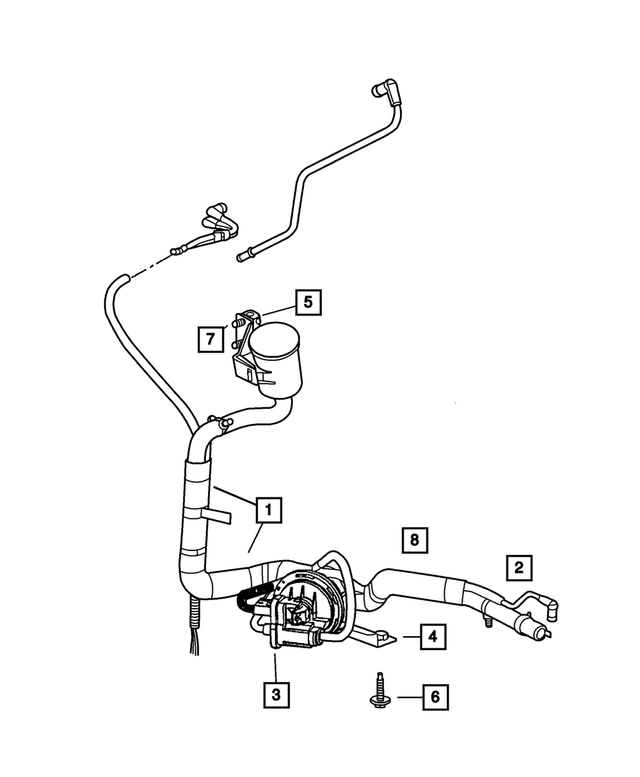 20022007 Mopar Natural Vacuum Leak Detection Detector 4891427AB My