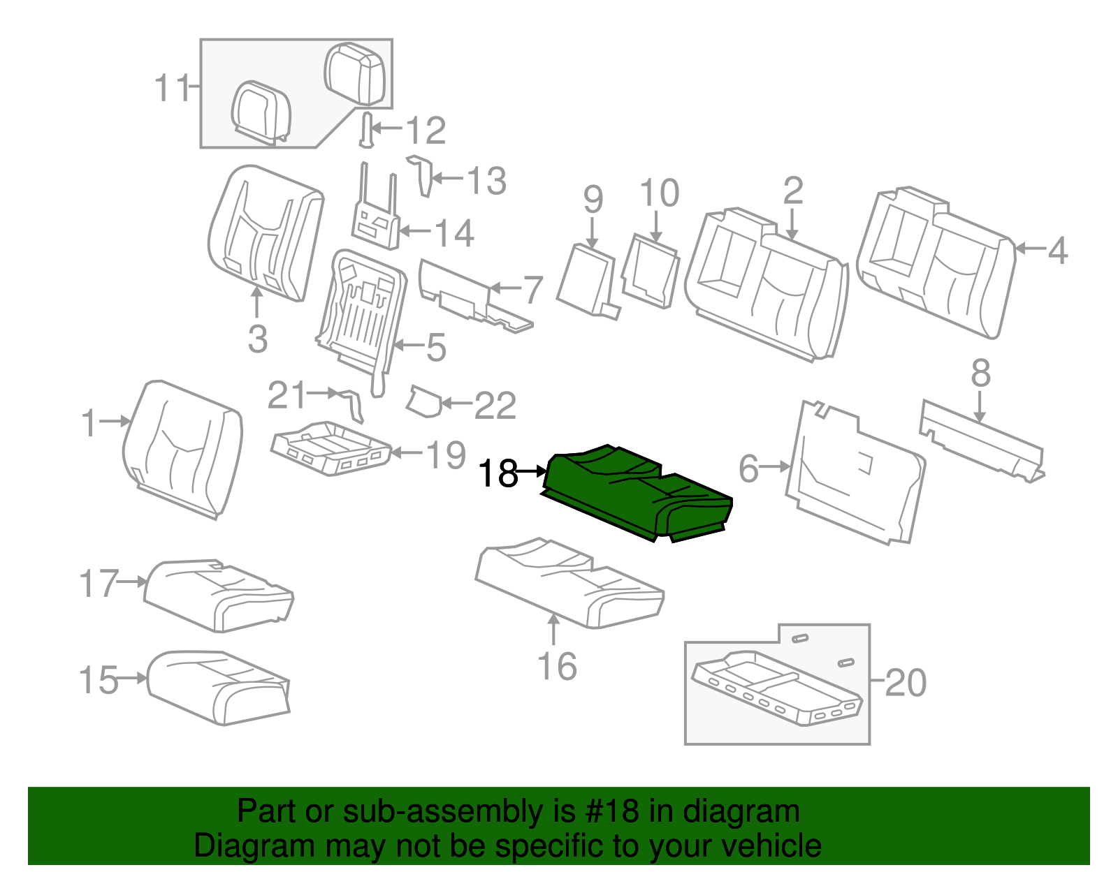 Cover, R/Seat Cushion *Brick (19127608)