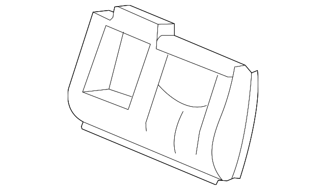 Brick Rear Driver Side Seat Back Cushion Cover (19127602)