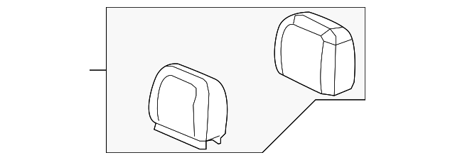 Brick Rear Seat Head Restraint (19127989)
