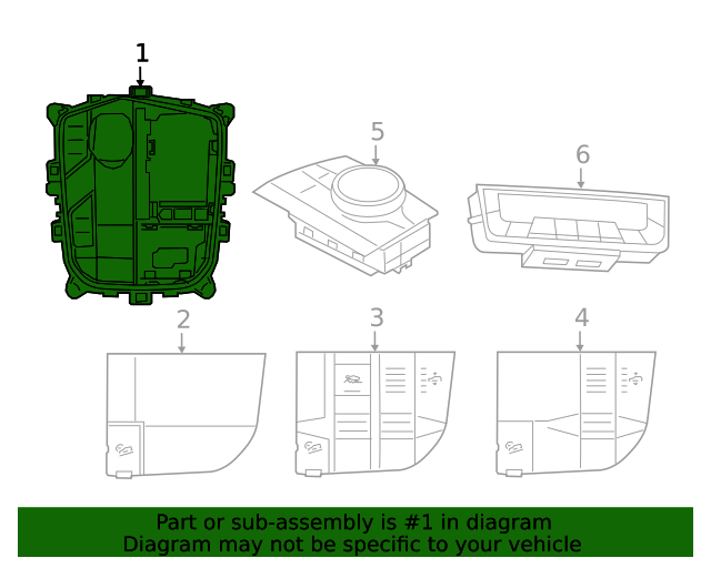 61315a50c50 Repair Kit Center Console Co 613010 (61315A50C50