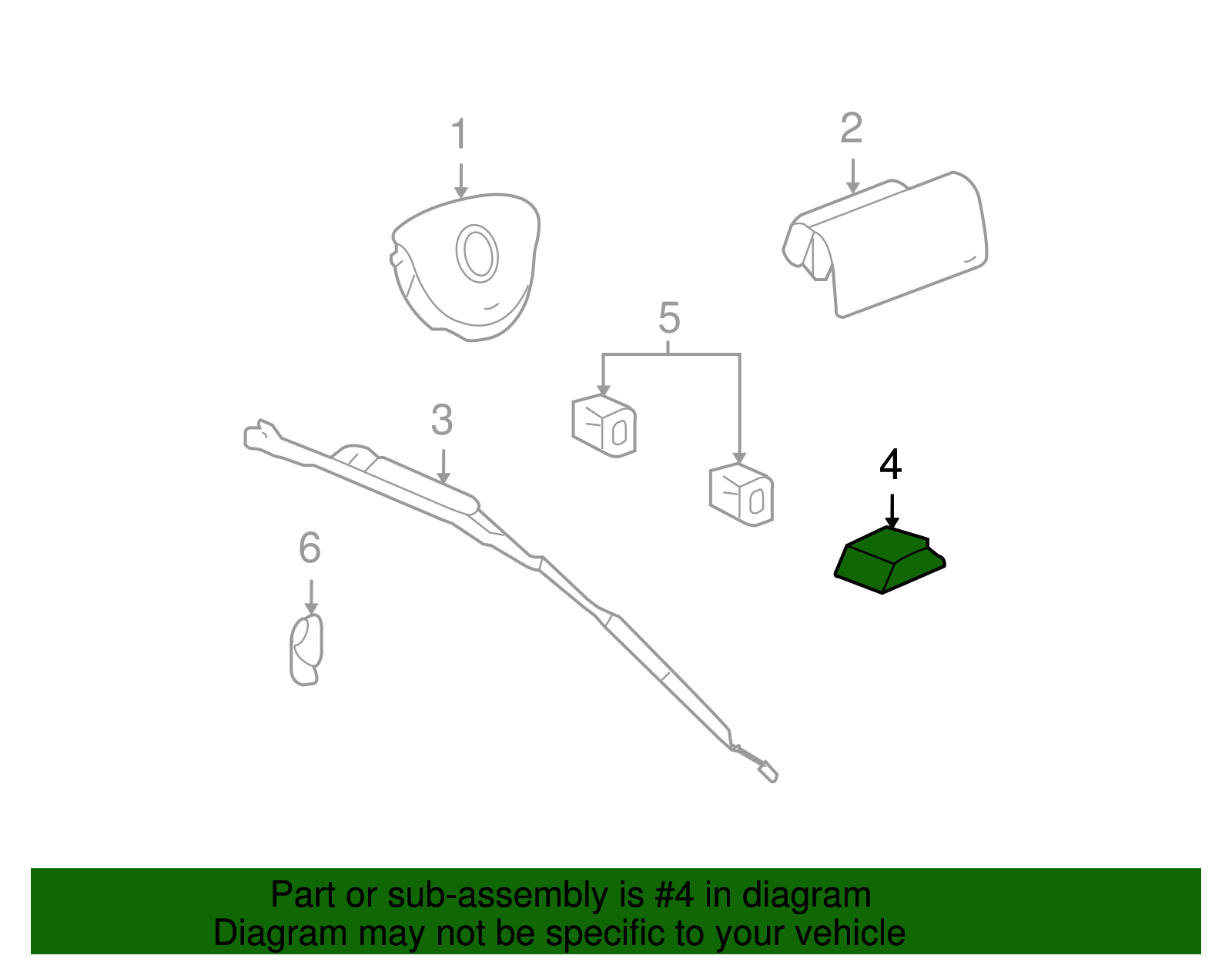 Airbag Sensing and Diagnostic Module - GM (89047249)