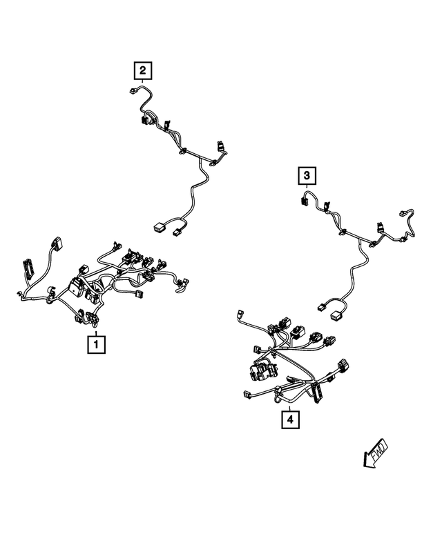20112014 Dodge Charger Power Seat Wiring 68104437AB