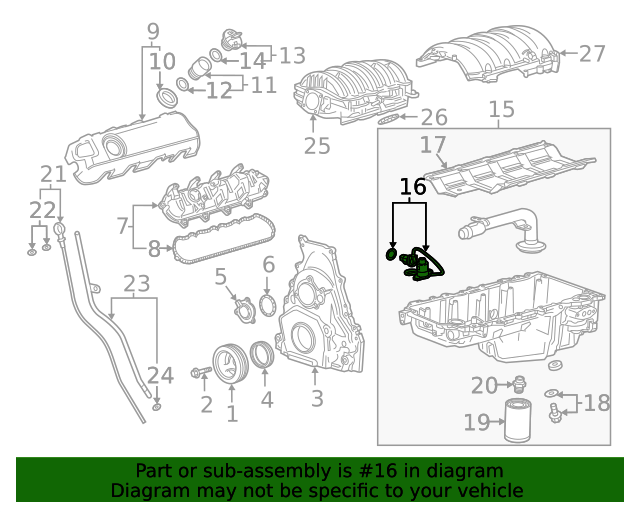 12696433 Engine Oil Level Indicator Switch 20202023 GM Chevrolet