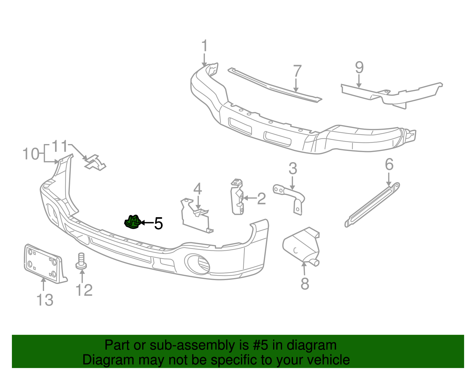 2002-2013 GM Black Multi-Purpose Retainer 15153415 GM | GMPartsDirect.com
