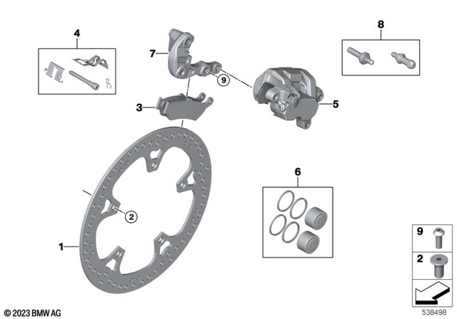 34211627694 - Brake Disk 2022-2024 BMW-Motorrad R 1300 GS | BMW 