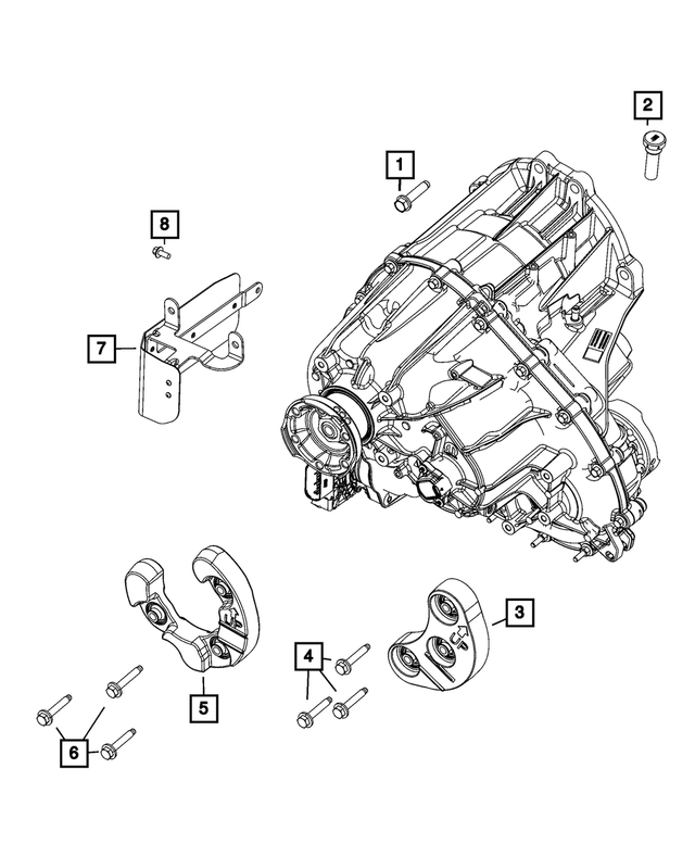 20212024 Jeep Transfer Case Damper 68350442AA Mopar eStore