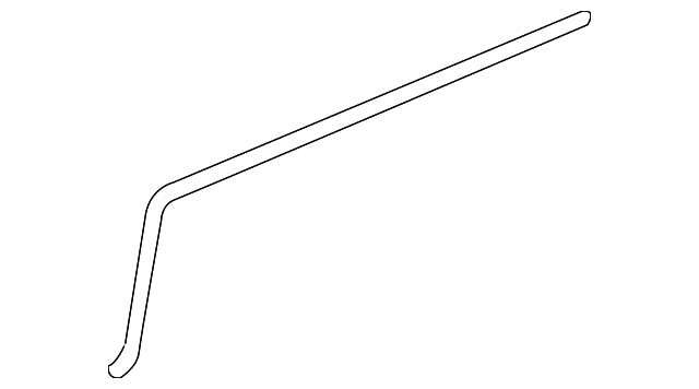 Passenger Side Center Pillar Upper Auxiliary Weatherstrip - GM (25868658)