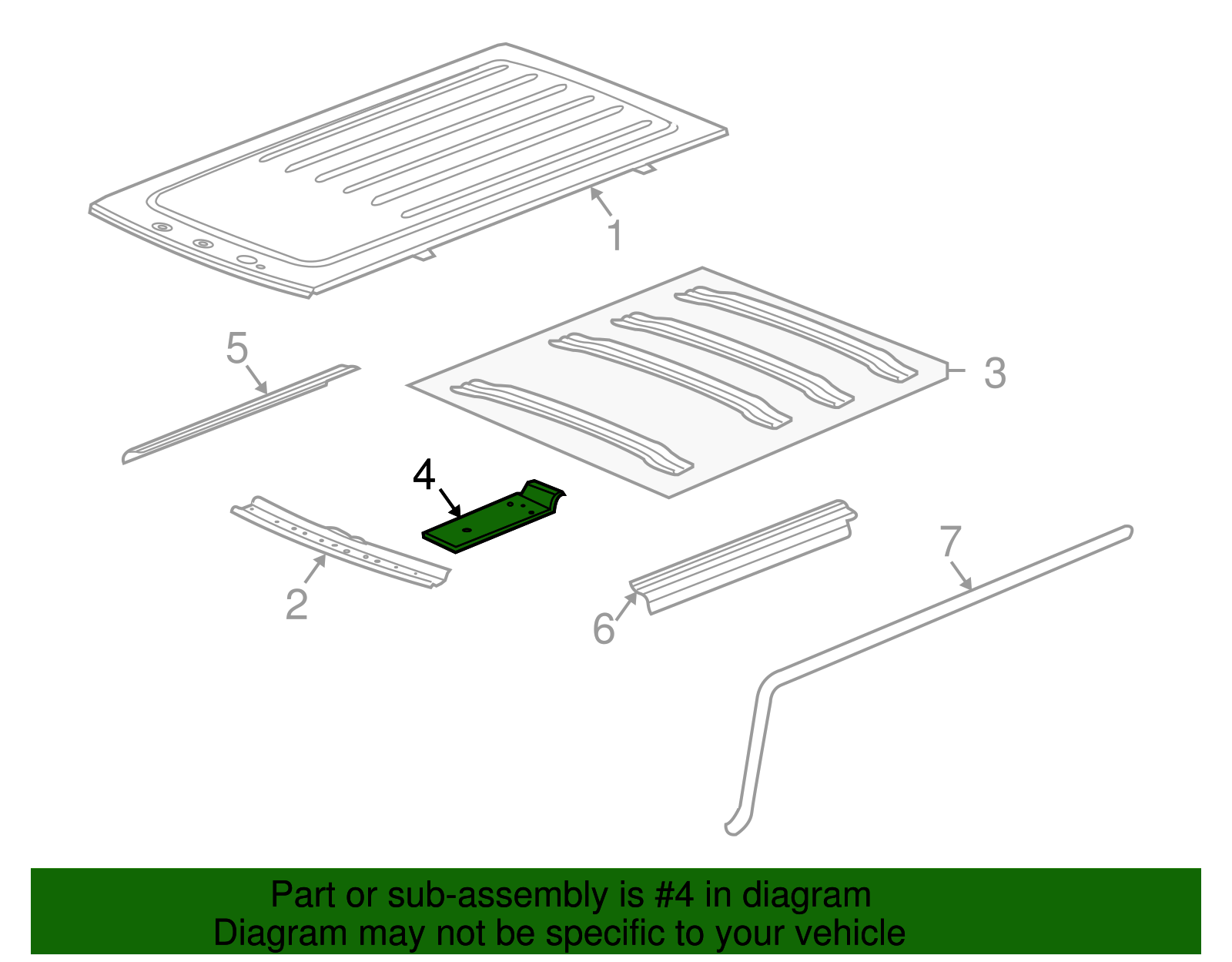 Bracket-Roof Console - GM (25948860)