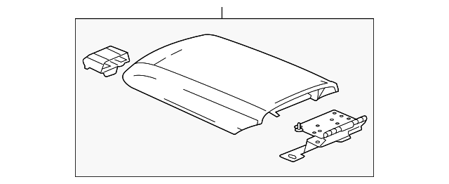 Door Assembly, F/Floor Console Compt (W/ A/Rst) *Ebony - Cadillac (89039714)