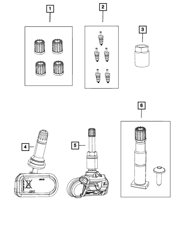 2019 Ram 3500 Tire Pressure Sensor 68375992AA Mopar eStore
