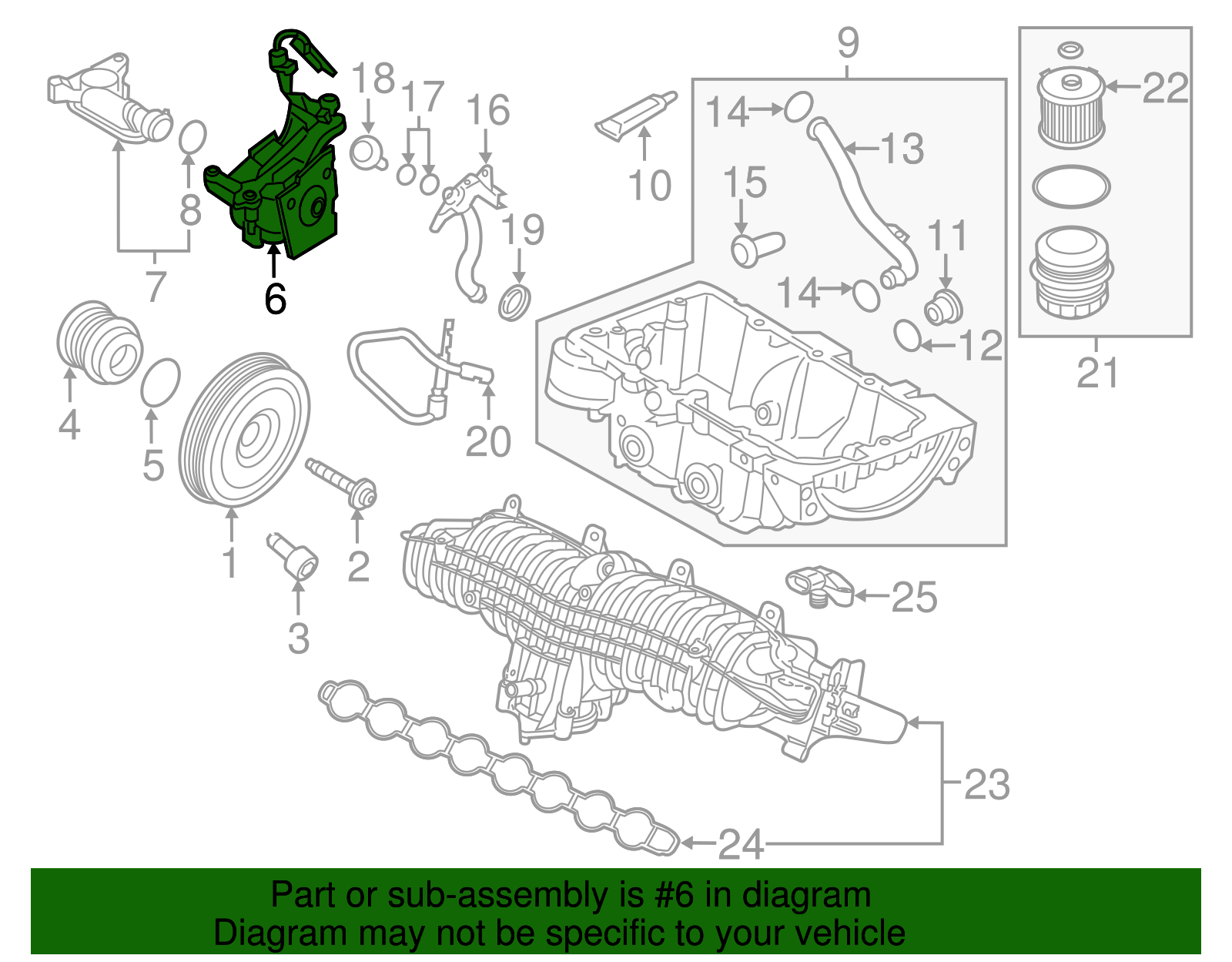 2015-2022 Volvo Oil Pump 32388686 | TascaParts.com