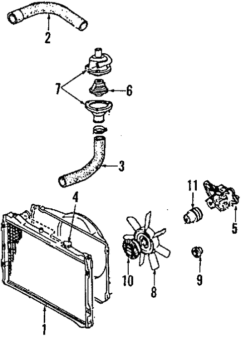 Cooling System for 1994 Mazda 929 #0