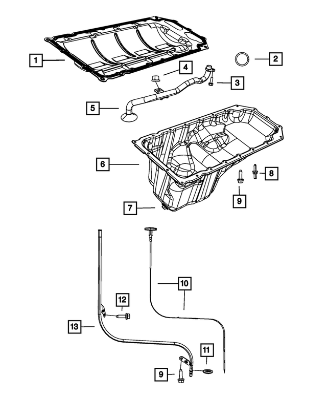 4893416AA Oil Pickup Tube 20132022 Ram Mopar Wholesale Parts