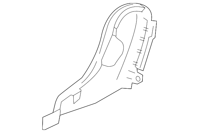 Black Rear Driver Side Seat Inner Hinge Finish Cover - GM (84389823)