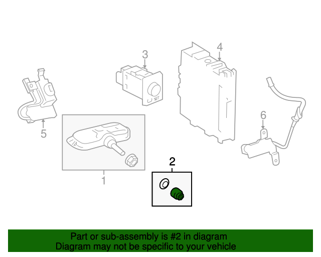 0442333060 Tire Pressure Monitoring System (TPMS) Sensor Service Kit