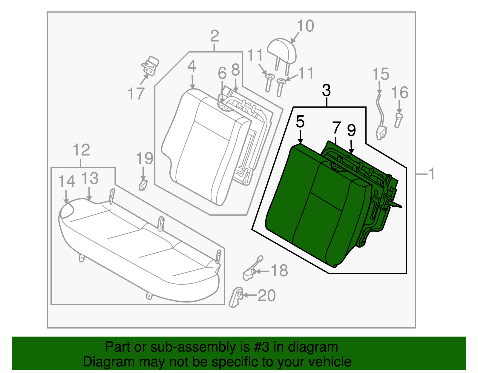 F Seat - GM (96890697)
