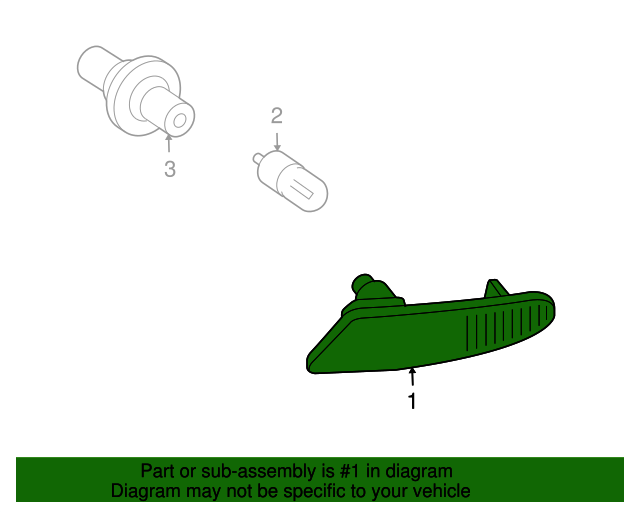 Genuine Mercedes-Benz Blinker Lamp 209-820-02-21-64