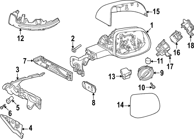 Genuine OEM Door Mirror Trim Ring Part# LR186583 Fits 2022-2023 