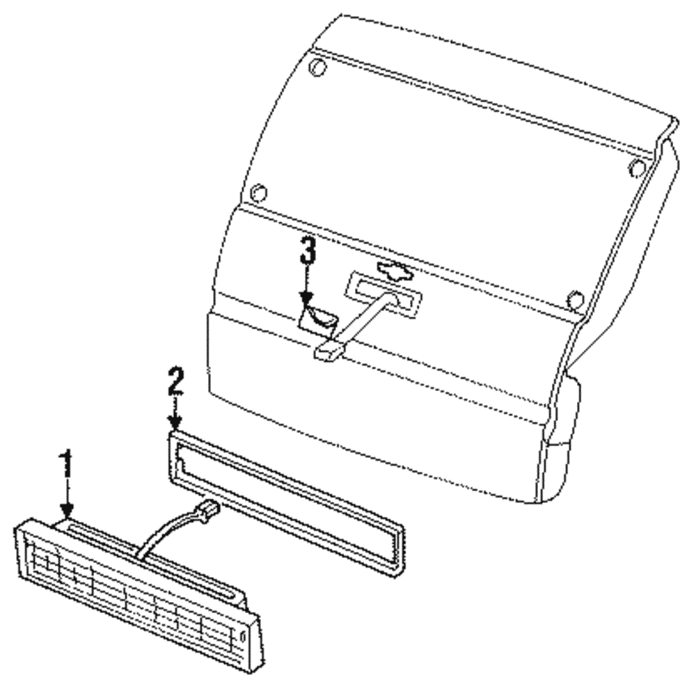 Lamp Assembly-High Mt Stop - GM (5977976)