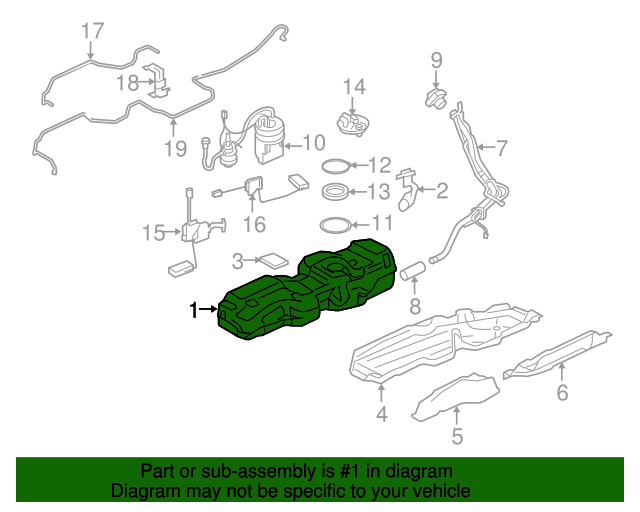 20102013 Land Rover Range Rover Sport Fuel Tank LR016241 Land Rover