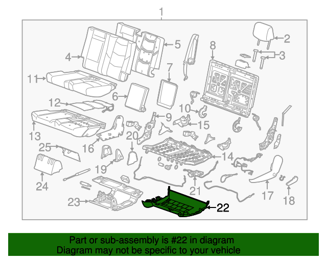 GM OEM Driver Seat-Outer Finish Panel 84233193