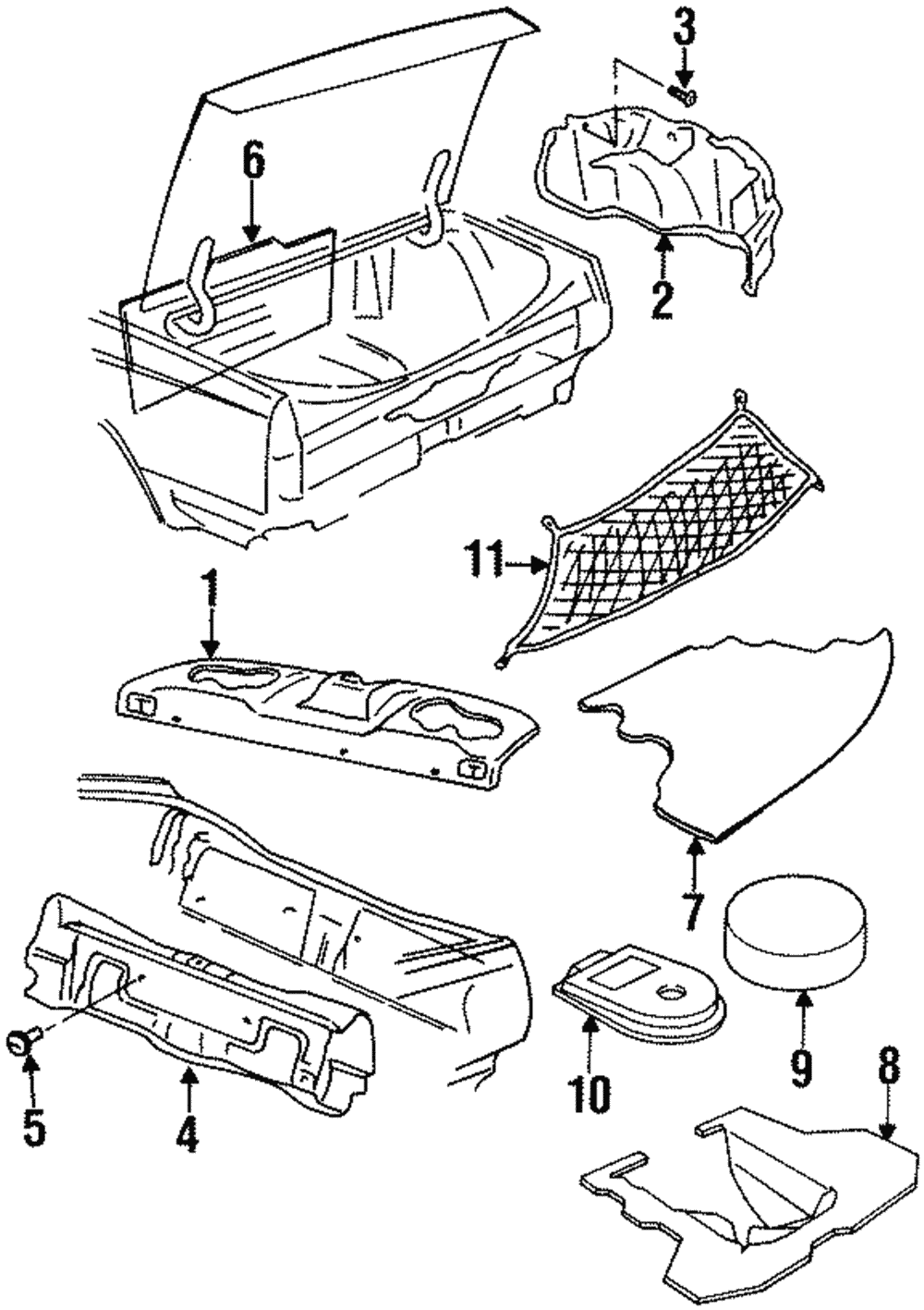 Trunk Side Trim - GM (25641681)