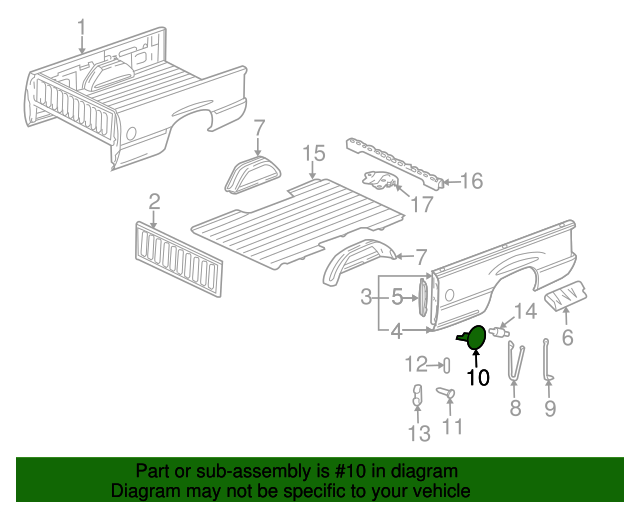 19992007 GM Fuel Tank Filler Door Assembly with Spring and Hinge Pin