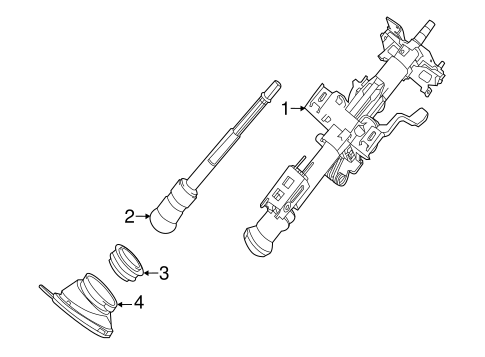 Steering Column Assembly for 2015 Nissan Altima #0