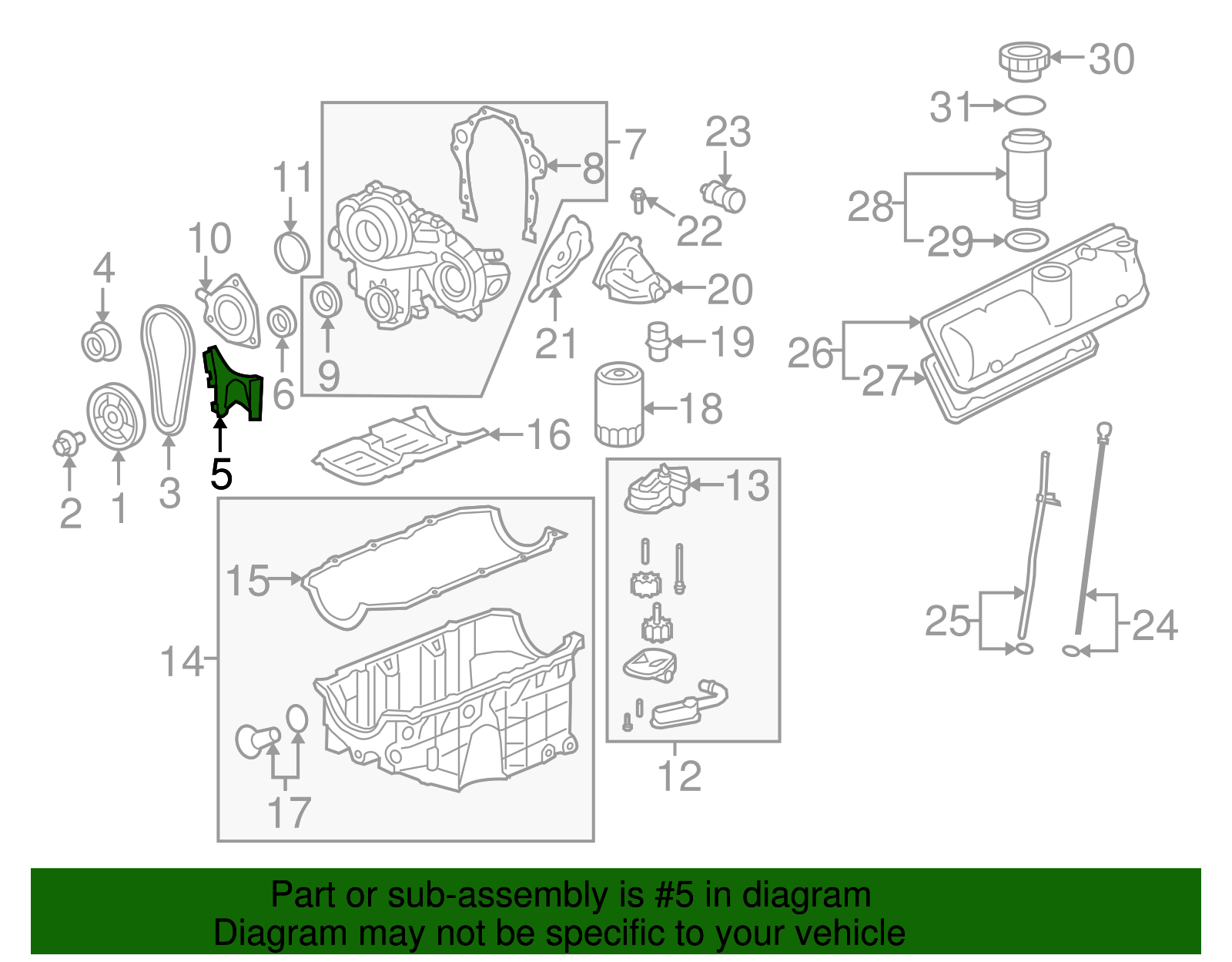 Timing Chain Tensioner - GM (12600695)