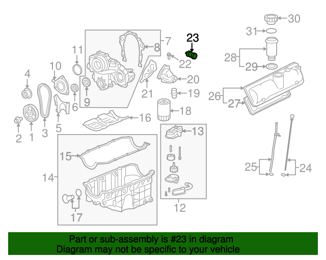 20042018 GM Oil Pressure Sending Unit 12674782