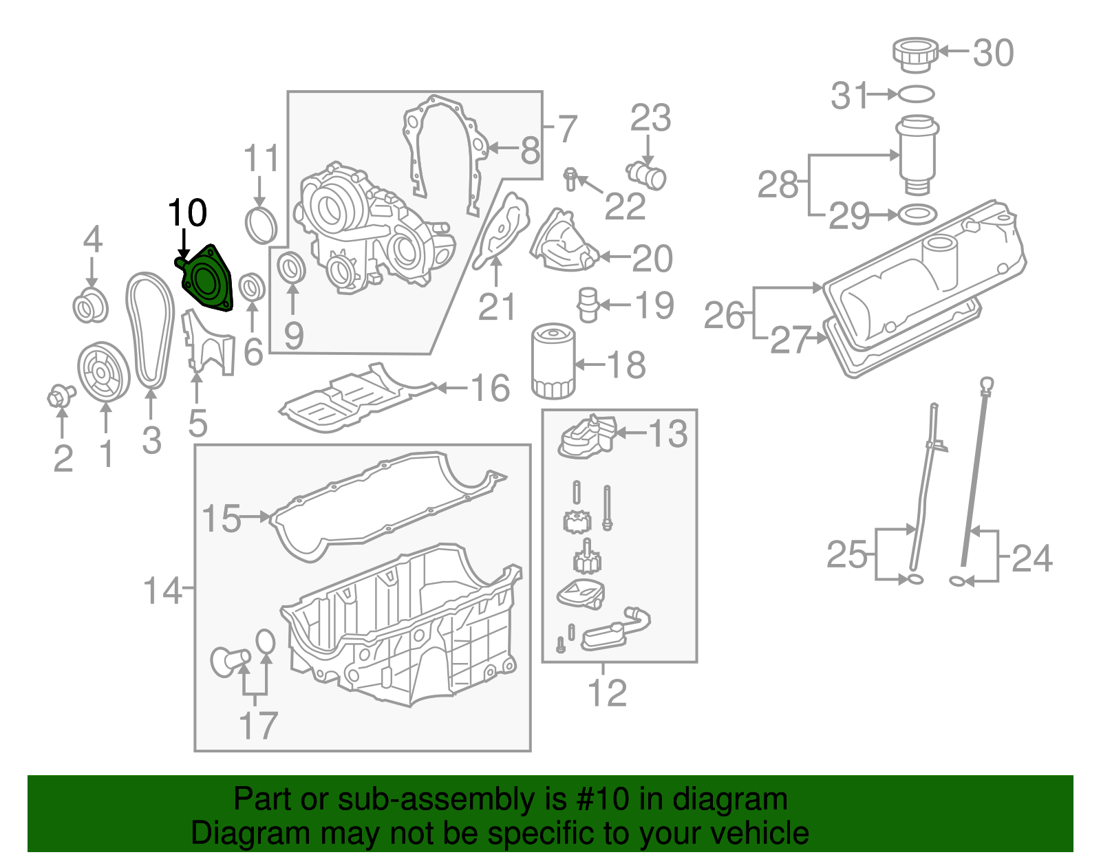 Camshaft Phaser Magnet - GM (12589784)