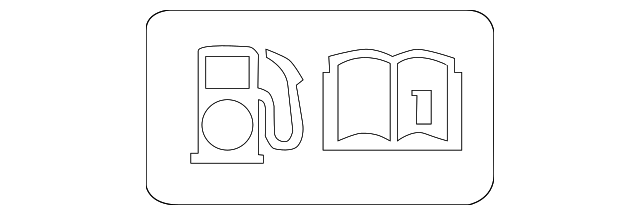 Fuel Recommendation Label - GM (84089676)