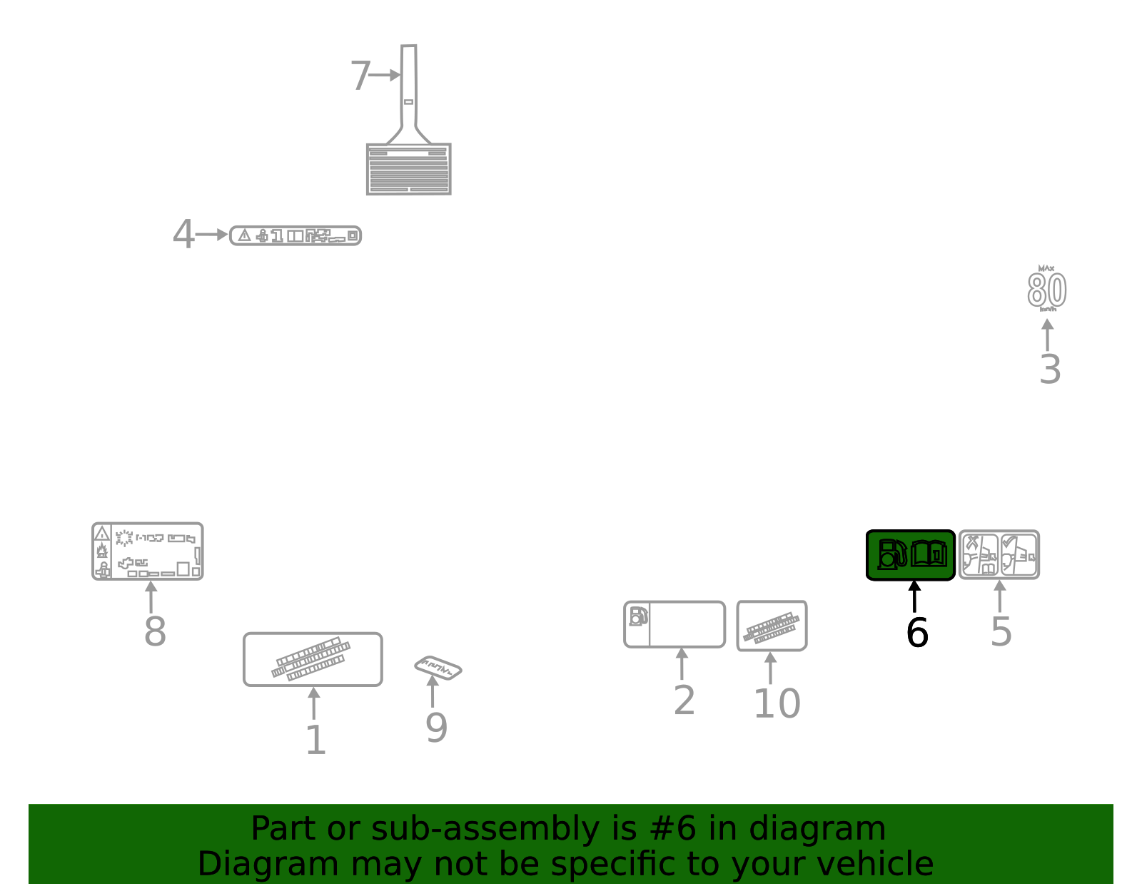 Fuel Recommendation Label - GM (84089676)