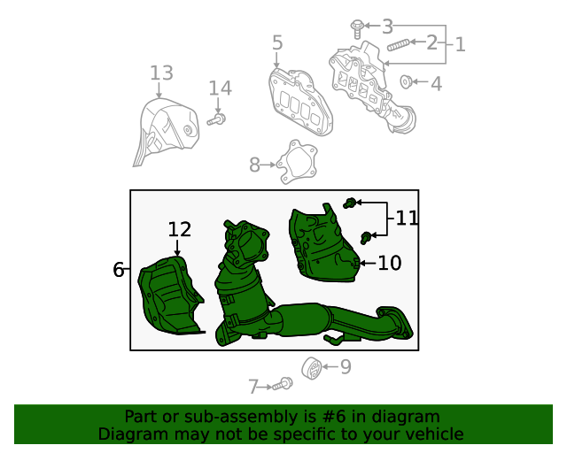 2019 Mazda CX5 Catalytic Converter PY2B2055X MazdaSwag