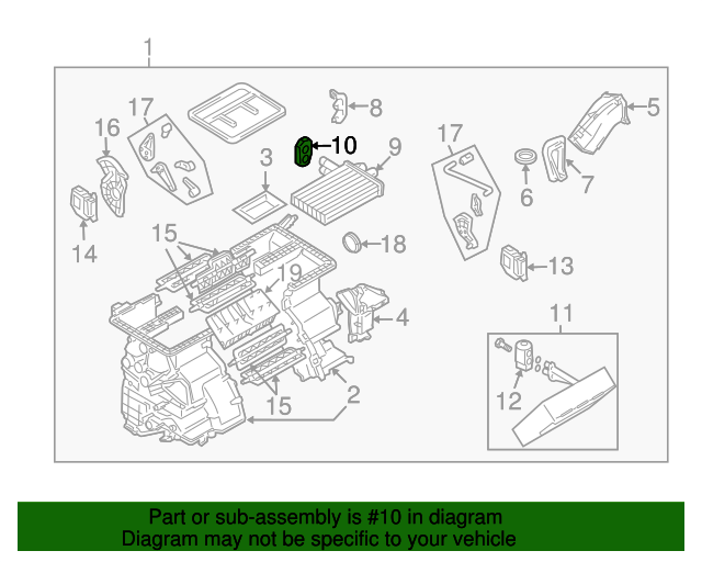 20072013 Suzuki SX4 Heater Core Seal 7424380J00 Suzuki Car Parts