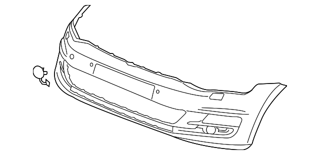 Bumper Cover (Unpainted) 5g0807217lhgru