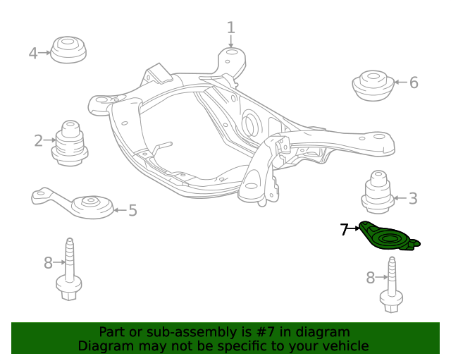 5365308010 Suspension SubFrame CrossMember Brace 20212023